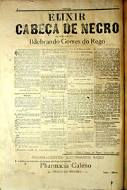 Página do jornal Unitário de abril de 1903