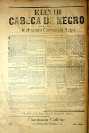 Página do jornal Unitário de abril de 1903