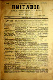 Página do jornal Unitário de abril de 1903