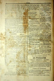 Página do jornal Unitário de abril de 1903