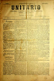 Página do jornal Unitário de maio de 1903