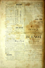 Página do jornal Unitário de maio de 1903
