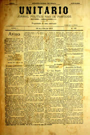 Página do jornal Unitário de julho de 1903