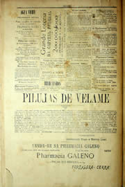 Página do jornal Unitário de agosto de 1903