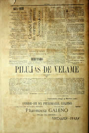 Página do jornal Unitário de agosto de 1903