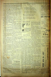 Página do jornal Unitário de agosto de 1903