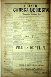 Página do jornal Unitário de agosto de 1903