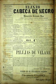 Página do jornal Unitário de setembro de 1903