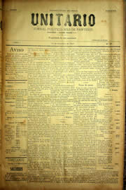 Página do jornal Unitário de setembro de 1903