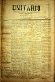 Página do jornal Unitário de setembro de 1903