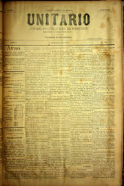 Página do jornal Unitário de outubro de 1903