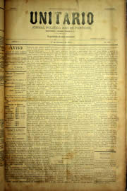 Página do jornal Unitário de outubro de 1903