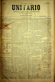 Página do jornal Unitário de outubro de 1903