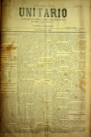 Página do jornal Unitário de outubro de 1903