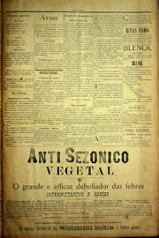 Página do jornal Unitário de novembro de 1903