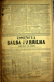 Página do jornal Unitário de novembro de 1903