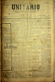Página do jornal Unitário de dezembro de 1903