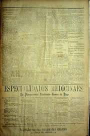 Página do jornal Unitário de dezembro de 1903