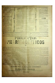 Página do jornal Unitário de fevereiro de 1904