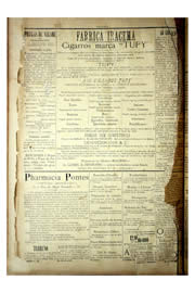 Página do jornal Unitário de abril de 1904