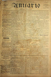 Página do jornal Unitário de julho de 1904