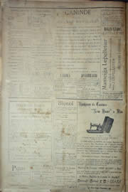 Página do jornal Unitário de julho de 1904