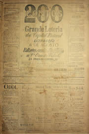 Página do jornal Unitário de julho de 1904