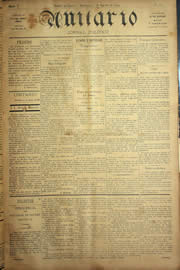 Página do jornal Unitário de agosto de 1904
