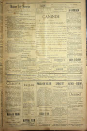 Página do jornal Unitário de agosto de 1904