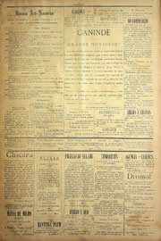 Página do jornal Unitário de setembro de 1904