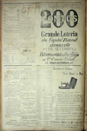 Página do jornal Unitário de setembro de 1904
