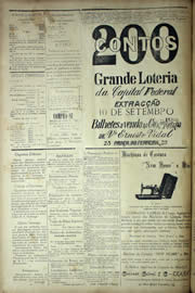 Página do jornal Unitário de setembro de 1904