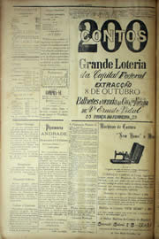 Página do jornal Unitário de setembro de 1904