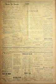 Página do jornal Unitário de setembro de 1904