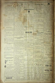 Página do jornal Unitário de setembro de 1904