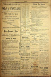 Página do jornal Unitário de outubro de 1904