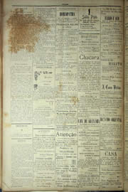 Página do jornal Unitário de outubro de 1904