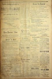 Página do jornal Unitário de outubro de 1904