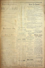 Página do jornal Unitário de outubro de 1904