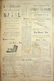Página do jornal Unitário de dezembro de 1904