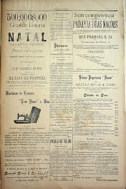 Página do jornal Unitário de dezembro de 1904