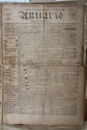 Página do jornal Unitário de janeiro de 1905