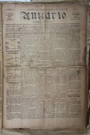 Página do jornal Unitário de janeiro de 1905