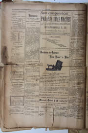 Página do jornal Unitário de janeiro de 1905