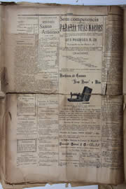 Página do jornal Unitário de janeiro de 1905