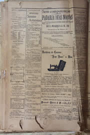 Página do jornal Unitário de fevereiro de 1905