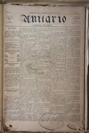Página do jornal Unitário de março de 1905