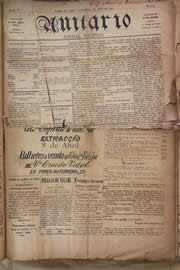 Página do jornal Unitário de abril de 1905