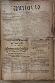 Página do jornal Unitário de abril de 1905
