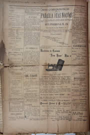 Página do jornal Unitário de abril de 1905